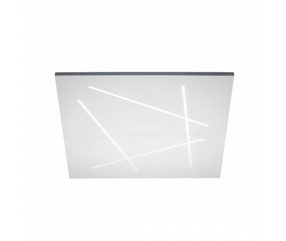 Plafon Flat 0002.21.BI W VIVIDA International efektowna lampa sufitowa w kolorze białym | LED | ciepła barwa | średni