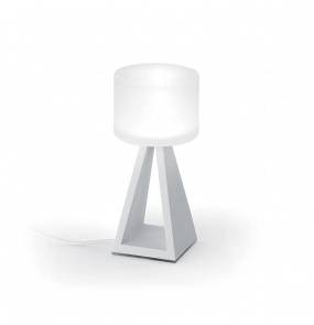 Lampa stołowa/biurkowa PUP GLASS 0028.70.DIM VIVIDA International nowoczesna lampa stołowa/biurkowa biała | LED + możliwość ściemniania