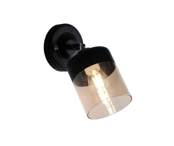 Kinkiet PORTO CL19020-1W-BL E14 Zuma Line czarny LED szkło
