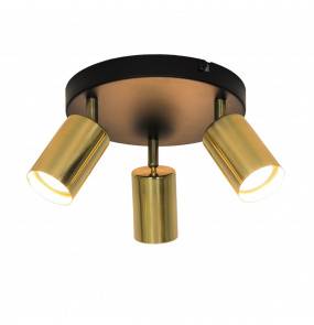 Lampa sufitowa VILA GU13013C-3R oprawa w kolorze czerni i złota ZUMA LINE