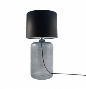 Lampa stołowa AMARSA GRAFIT 5510BK szklana, dymiona oprawa z czarnym kloszem ZUMA LINE