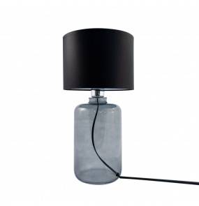 Lampa stołowa SAMASUN GRAFIT 5504BK E27 szklana, dymiona oprawa z czarnym kloszem ZUMA LINE