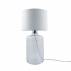 Lampa stołowa SAMASUN TRANSPARENT 5500WH szklana oprawa z białym kloszem ZUMA LINE