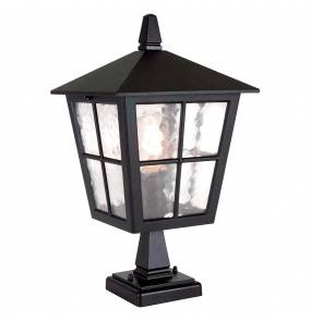 Lampa zewnętrzna stojąca Canterbury BL50M Elstead Lighting czarna oprawa zewnętrzna w klasycznym stylu