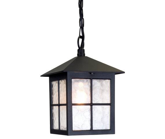 Lampa wisząca zewnętrzna Winchester BL18B Elstead Lighting czarna oprawa w klasycznym stylu