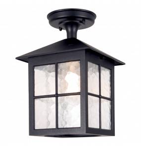 Plafon zewnętrzny Winchester BL18A-BLACK Elstead Lighting czarna oprawa sufitowa w klasycznym stylu