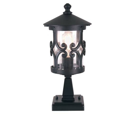 Lampa zewnętrzna stojąca Hereford BL12 Elstead Lighting klasyczna oprawa w kolorze czarnym