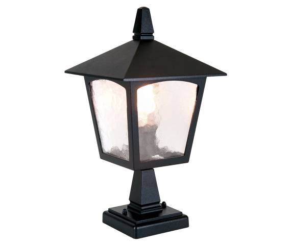 Lampa zewnętrzna stojąca York BL7 Elstead Lighting klasyczna oprawa stojąca w kolorze czarnym