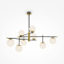 Lampa wisząca NOSTALGIA MOD048PL-09G oprawa w kolorze czerni i złota MAYTONI