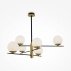 Lampa wisząca NOSTALGIA MOD048PL-06G oprawa w kolorze czerni i złota MAYTONI
