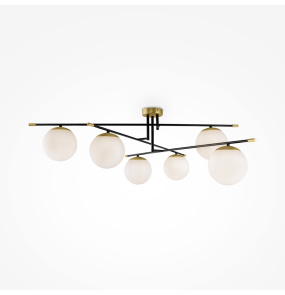 Lampa sufitowa NOSTALGIA MOD048CL-06G oprawa w kolorze czerni i złota MAYTONI