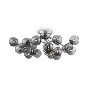 Lampa sufitowa DALLAS MOD545PL-20CH oprawa w kolorze chromu z dymionymi kloszami MAYTONI