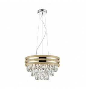 Lampa wisząca NAICA P0525-04A-F4V6 dekoracyjna oprawa w kolorze złotym ZUMA LINE