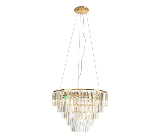 Lampa wisząca Monaco oprawa w kolorze złotym P0424 MaxLight 