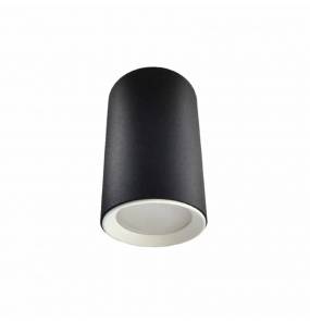 Manacor LP-232/1D - 90 BK/WH oprawa natynkowa czarna z białym ringiem 9 cm Light Prestige