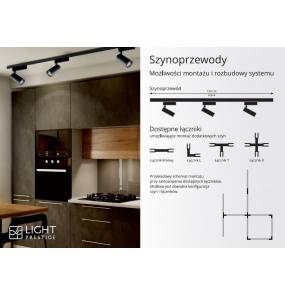 Zestaw szynoprzewodów 1-Fazowych Snow SET Light Prestige szynoprzewód w kolorze białym