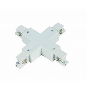 Łącznik X 3-fazowy 3F LP-554/3F WH Light Prestige element do łączenia oświetelenia szynowego w kolorze białym