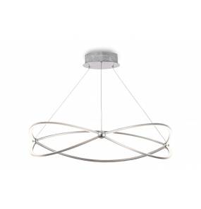 Lampa wisząca Weave MOD062PL-L56CH3K LED Maytoni dekoracyjna oprawa w kolorze niklu