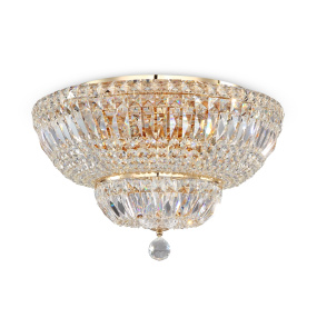 Lampa sufitowa BASFOR DIA100-CL-12-G oprawa w kolorze złotym MAYTONI