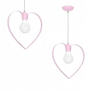 Lampa wisząca AMORE PINK 1xE27