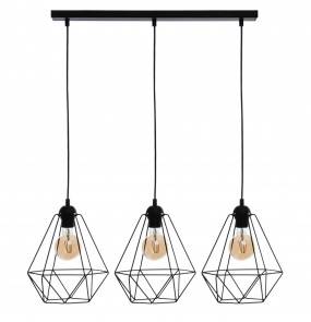 Lampa wisząca BASKET BLACK 3xE27