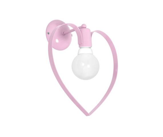 Kinkiet AMORE PINK 1xE27
