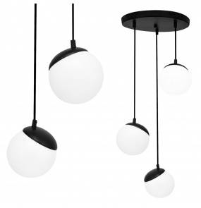 Lampa wisząca SFERA BLACK 3xE14