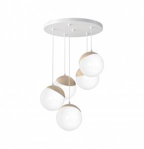 Lampa wisząca SFERA WOOD 5xE14