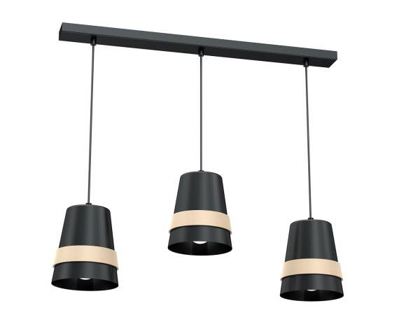 Lampa wisząca VENEZIA BLACK 3xE27