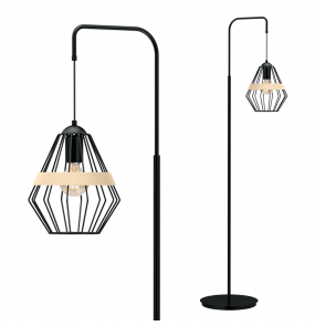 Lampa stojąca CLIFF BLACK 1xE27