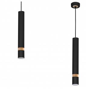 Lampa wisząca MLP6305 JOKER BLACK/WOOD 1xGU10