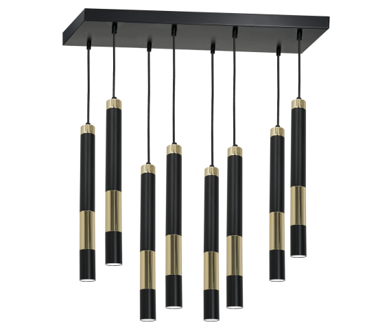 Lampa sufitowa DALLAS GOLD 8xGU10