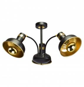 Lampa sufitowa MARGO BLACK/GOLD 3xE27