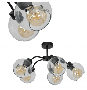 Lampa sufitowa SOFIA CLEAR 5xE27