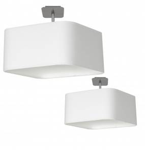 Lampa podsufitowa NAPOLI WHITE/CHROME 1xE27