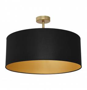 Lampa sufitowa BEN MLP7021 oprawa w kolorze czerni i złota MILAGRO