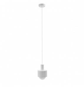Lampa wisząca biała prosta Enkel 1 EN1111P0 lampa w stylu minimalistycznym UMMO