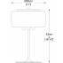 Lampa stołowa Crystal T0076-03E oprawa w kolorze srebrnym ZUMA LINE