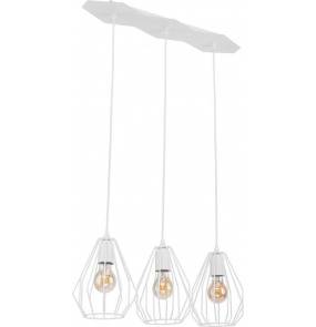 Lampa wisząca BRYLANT WHITE 2225 TK Lighting nowoczesna, geometryczna oprawa w kolorze białym