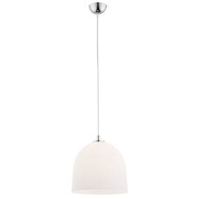 Lampa wisząca biała półkula MONTI