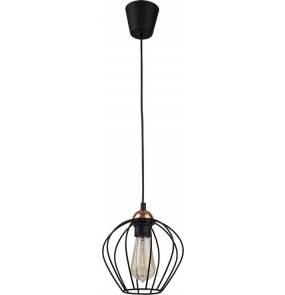 Lampa wisząca GALAXY 1640 TK Lighting pojedyncza, geometryczna oprawa w kolorze czarnym