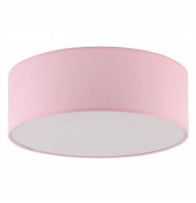 Lampa sufitowa, plafon RONDO KIDS 3228 TK Lighting abażurowa oprawa w kolorze różowym