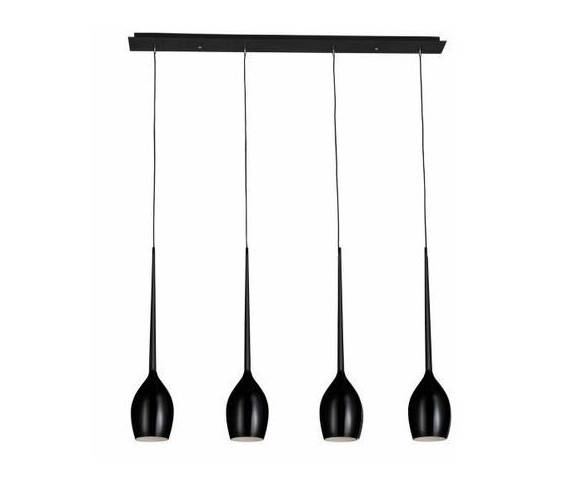 Lampa wisząca Izza 4 AZ0100 AZzardo czarna oprawa w nowoczesnym stylu