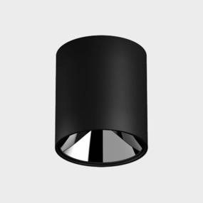 Tuba LUXO LUR K50154 LED Kohl Lighting nowoczesna okrągła lampa sufitowa w kolorze białym lub czarnym