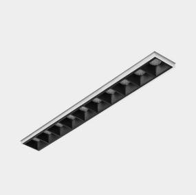 Oprawa podtynkowa NSES K51300 LED Kohl Lighting nowoczesna oprawa w kolorze czarnym lub białym