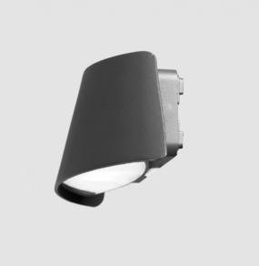 Kinkiet zewnętrzny CAP K60002 LED Kohl Lighting zewnętrzna lampa ścienna w kolorze białym lub szarym