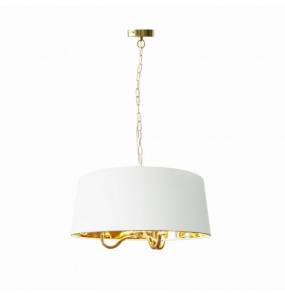 Lampa wisząca MANHATTAN P1918-WG Auhilon oprawa w kolorze białym