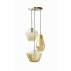 Lampa wisząca BOHEMIA 3l P1023-3L oprawa w kolorze bursztynowym