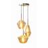 Lampa wisząca BOHEMIA 3l P1023-3L oprawa w kolorze bursztynowym