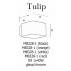 Kinkiet Tulip AZ0137 AZzardo biała oprawa w nowoczesnym stylu